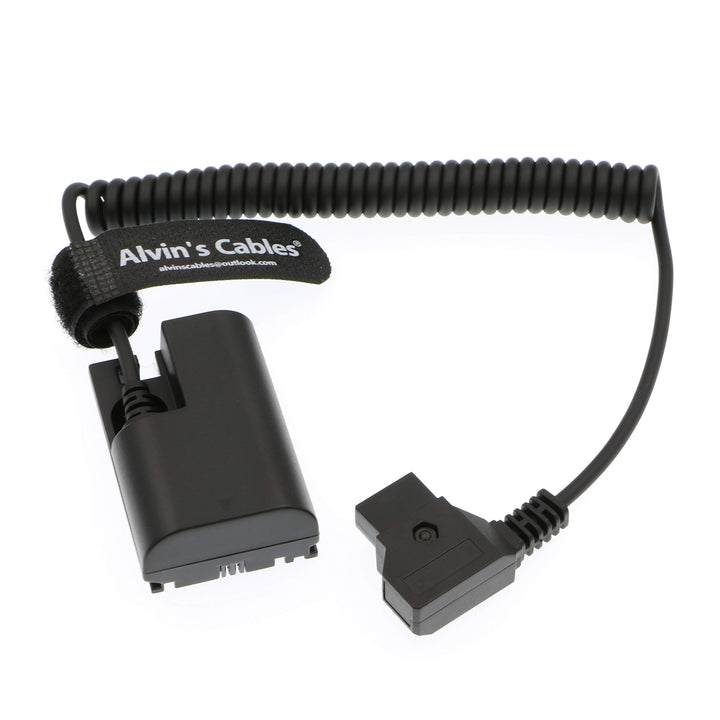 Alvin's Cables Lanparte LP E6 Dummy Akku für D-Tap Spiral Kabel für Canon 5D Mark II 7D 60D
