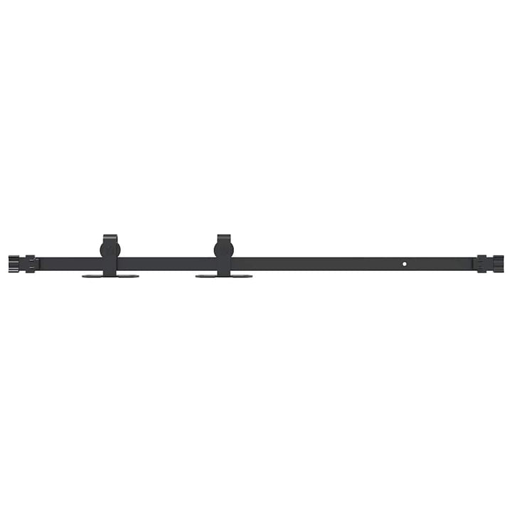 vidaXL Schiebetürbeschlag Set für Schranktüren 91 cm Karbonstahl, Schiebetürbeschlag Schrank, Schieb