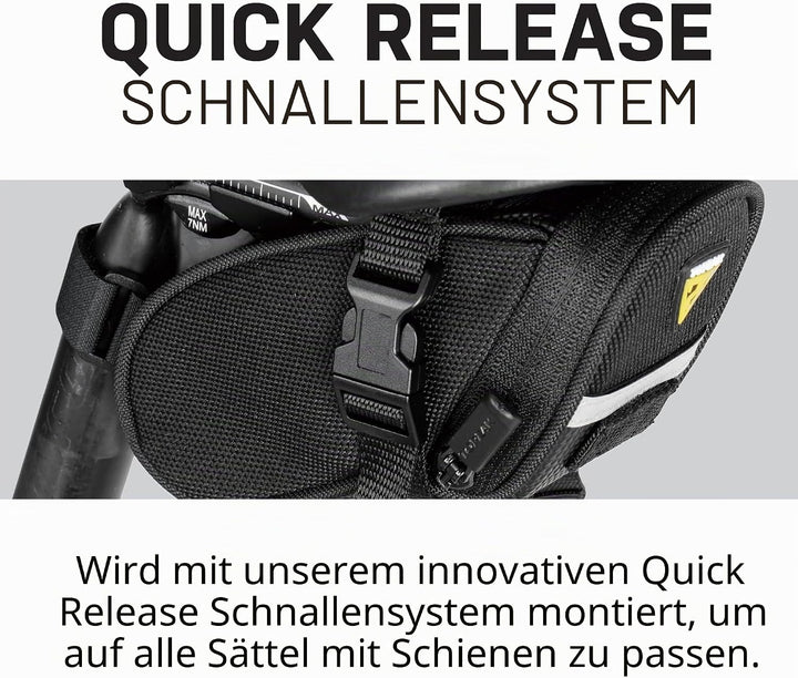 Topeak Satteltasche 15x7.5x8 cm, 0.41 L Schwarz, 15x7.5x8 cm, 0.41 L Schwarz