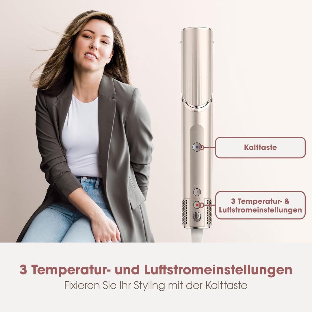 Shark FlexStyle 3-in-1 Luftstyler & Haartrockner, Auto-Wrap-Lockenaufsatz, Ovalbürste, Konzentrator,