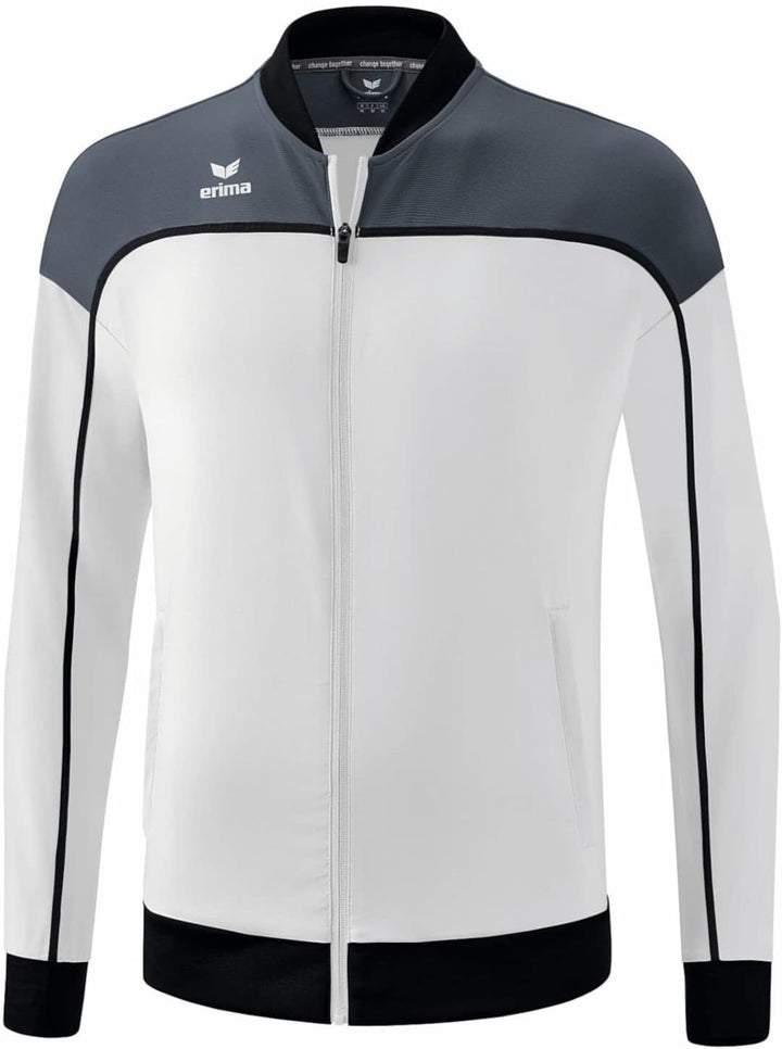 Erima Herren „CHANGE by erima" funktionelle Präsentationsjacke L weiss/slate grey/schwarz, L weiss/s
