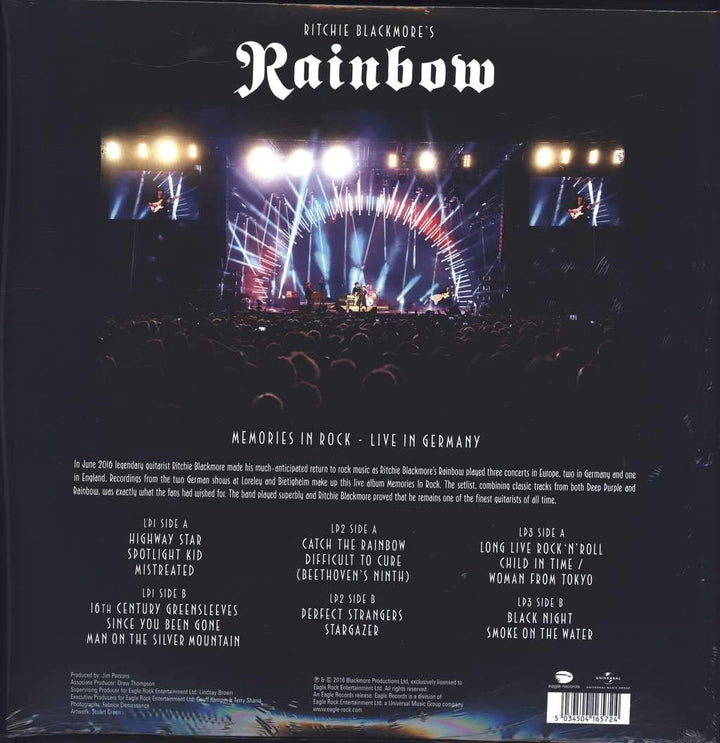 Memories in Rock-Live in Germany, Vinyl