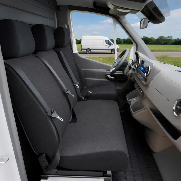 Walser Transporter Sitzbezüge Auto für Mercedes-Benz Viano/Vito, 1 Einzelsitz (Aussparung Armlehne)