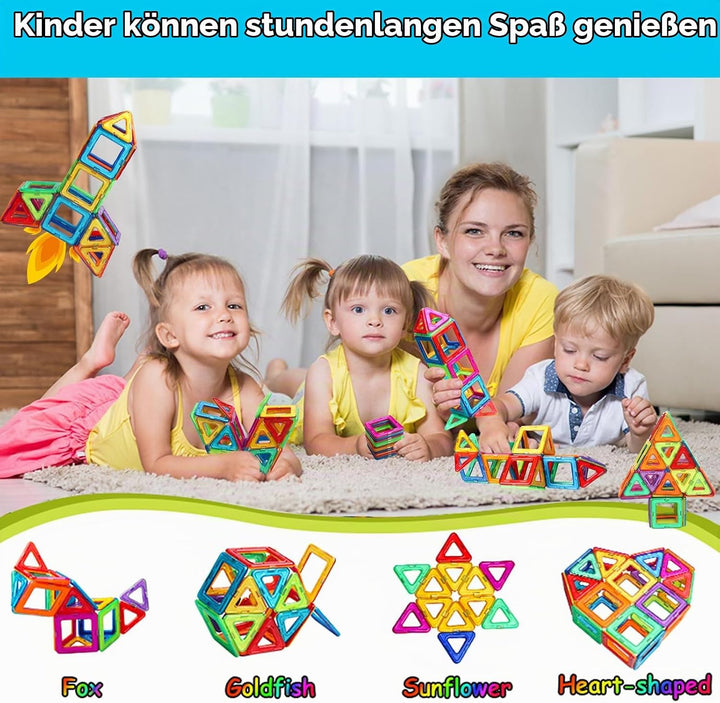 Magnetische Bausteine Spielzeug ab 3 Jahre alte Magnetspielzeug Magnete für Kinder Geschenk für Mädc