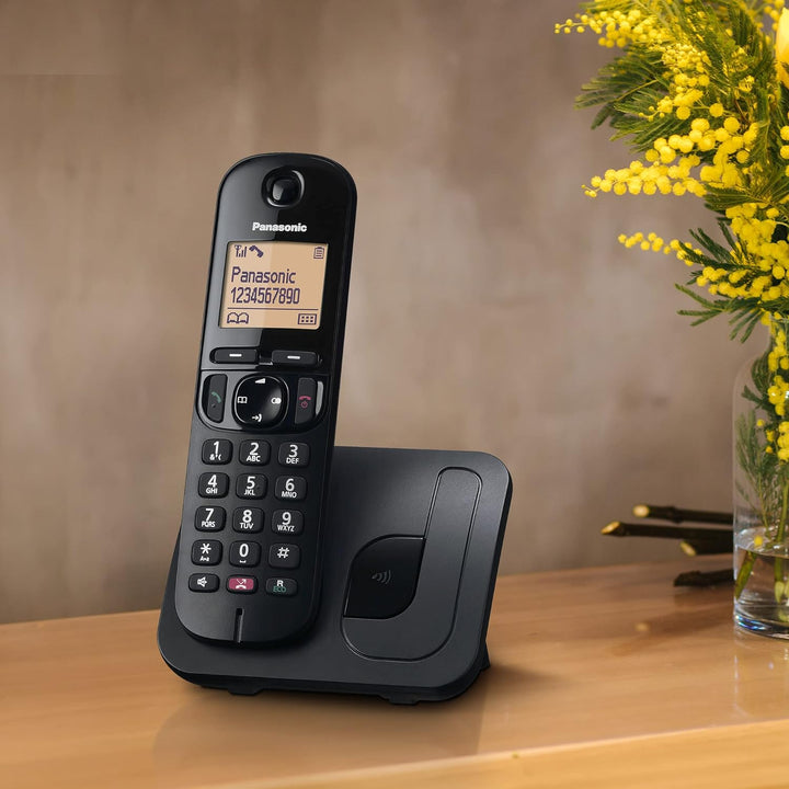Panasonic Corp. KXTGC250SPB Telefon (1,6 Zoll), Schwarz