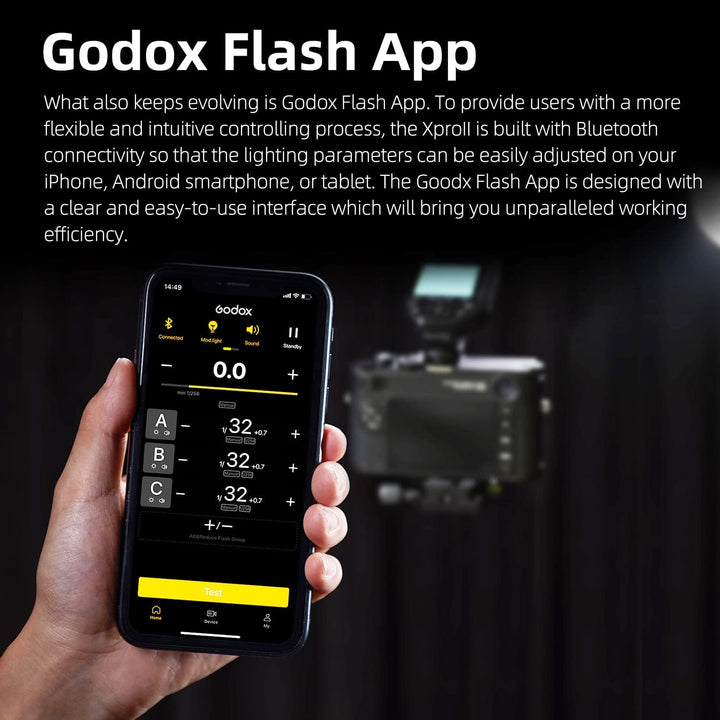 Godox XProII-S TTL Wireless Flash Trigger 1/8000s HSS, TCM Instantaneous Switching, APP Control, 16