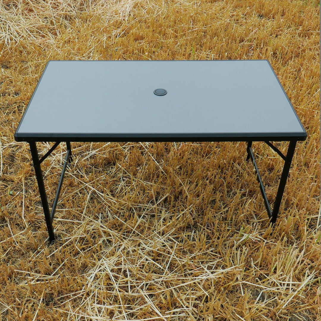 your GEAR Campingtisch Tivoli XL – Klapptisch 120x70 cm, 70 cm Höhe – Wasserfester, langlebiger Alum