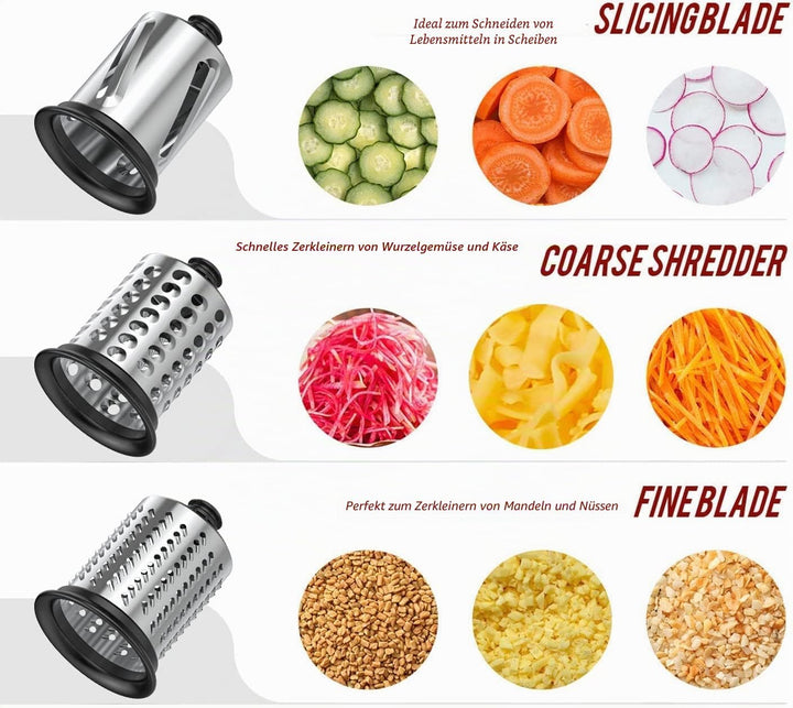 Gemüseschneider für kitchen aid Küchenmaschine, Slicer Shredder Aufsatz für kitchenaid Zubehör,Gemüs