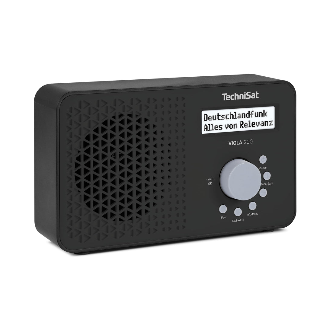 TechniSat Viola 200 - tragbares DAB+/UKW-Radio (mit LCD-Display, Teleskopantenne, Favoritenspeicher,
