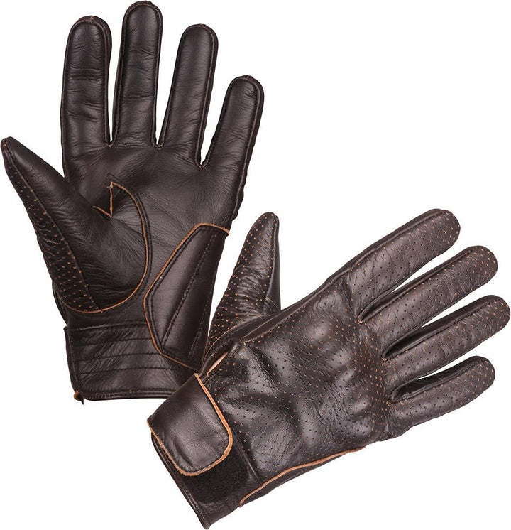Modeka Hot Classic perforierte Motorrad Handschuhe, 6 / XS Schwarz