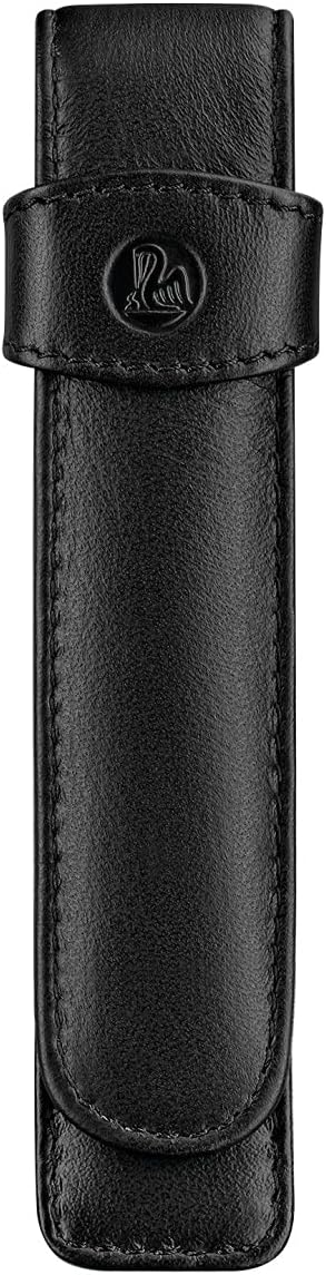 Pelikan 923409 Schreibgeräte-Etui Leder TG 11 Stiftablagen, 1 Stück TG11 Schwarz, TG11 Schwarz