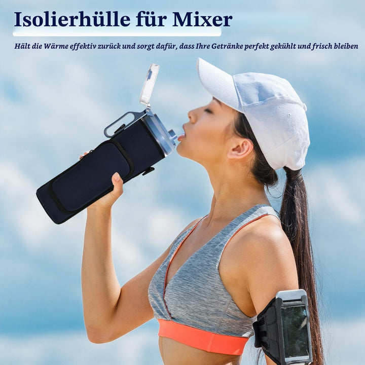 AF-WAN Tragbare Mixer-Tasche für Ninja Blast Max BC251 - Isolierte Hülle mit Quergurt (Dunkelblau),