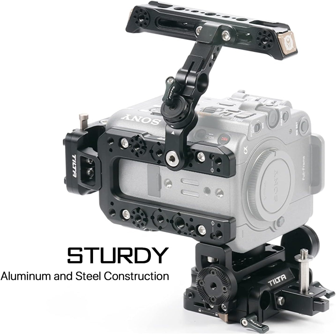 Tilta 15 mm Einzelstab-Halterung, kompatibel mit Sony FX6 (Paar), Light Microphone Support Systemm,