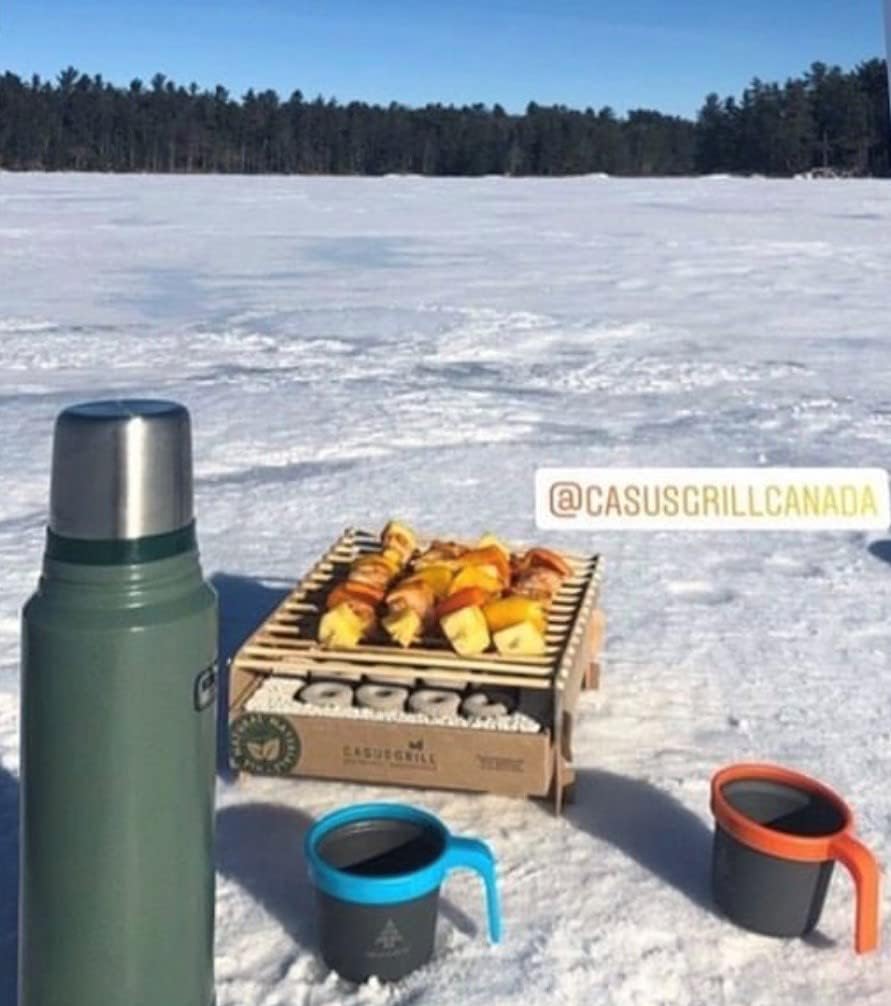 Öko Einweggrill (5 Stück) - Das Original - Einmalgrill für Camping Strand Park 100% Nachhaltig 50% w