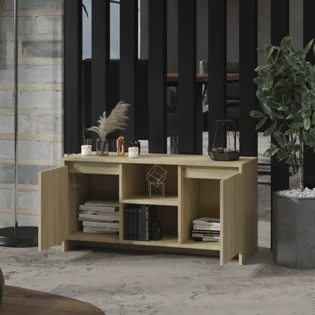 vidaXL TV Schrank mit Türen Fächern Lowboard TV Möbel Sideboard Fernsehtisch Fernsehschrank HiFi-Sch