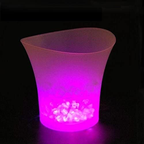 SMETA LED Eiskübel, Sektkühler LED,5L LED Eiseimer, Zum Kühlen von Champagner, Wein, Getränke, Bier,