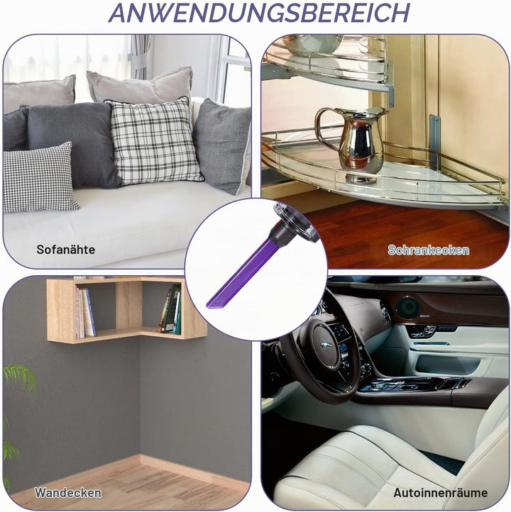 Fugendüse, LED Schmale Schlitzdüse, Light Pipe Slim Schlitz Düse, Zubehör für Dyson Staubsauger, Sta