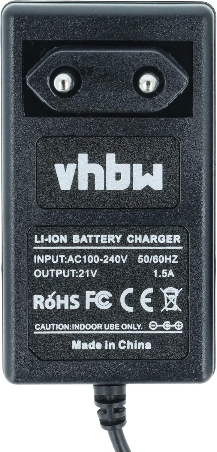 vhbw Ladegerät kompatibel mit DeltaFox 20 V Akku-Werkzeuge Werkzeug Li-Ion-Akkus, 21 V
