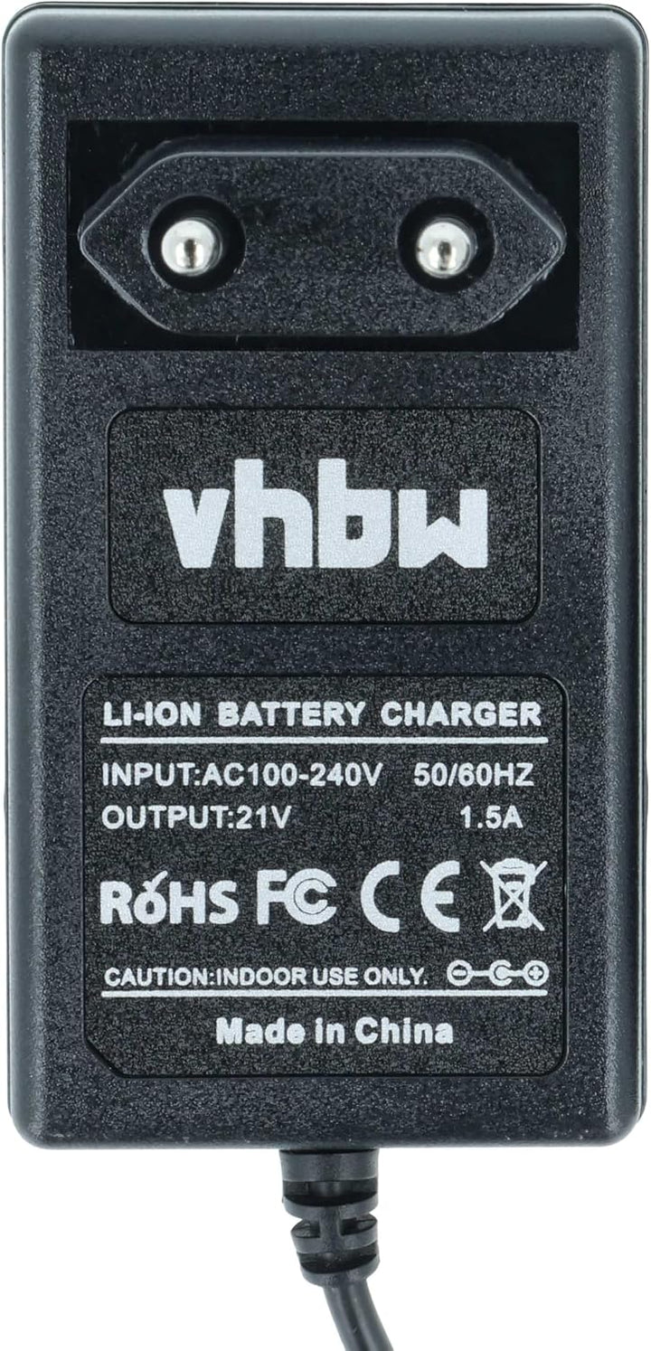 vhbw Ladegerät kompatibel mit DeltaFox 20 V Akku-Werkzeuge Werkzeug Li-Ion-Akkus, 21 V