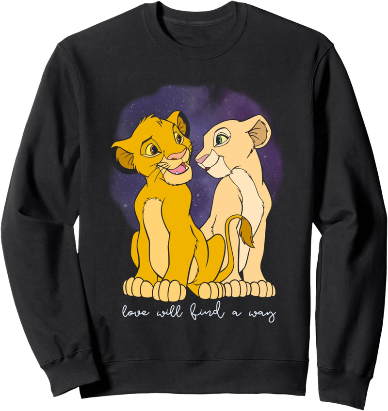 Disney The Lion King Simba And Nala Love Will Find A Way Sweatshirt