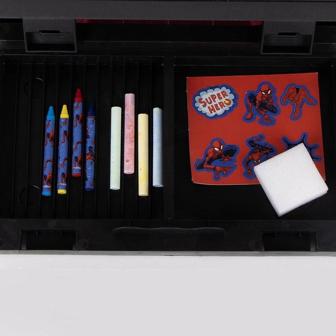 Magnetisches Spider-Man-Whiteboard für Kinder mit Bleistift und Stempeln – Spiderman-Whiteboard, tra