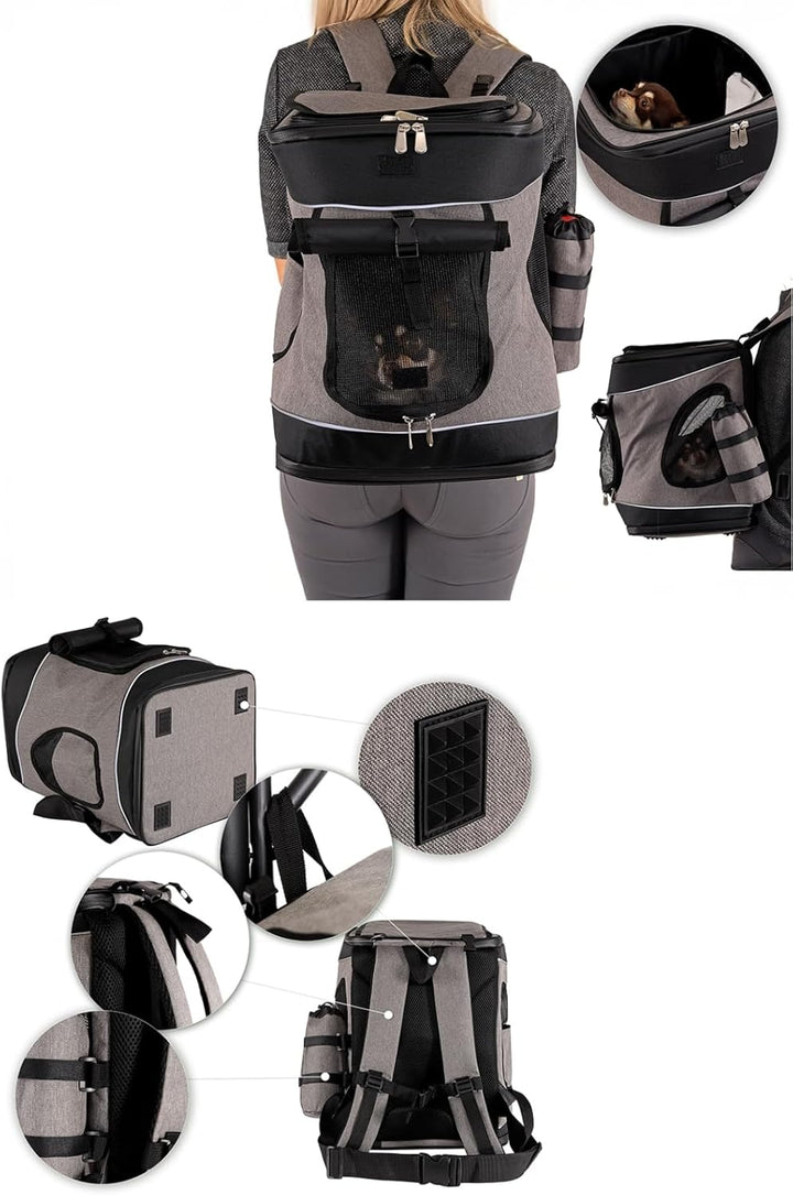 lionto by dibea Hunderucksack Katzenrucksack Faltbare Hundetransporttasche Haustiertragetasche Farbe