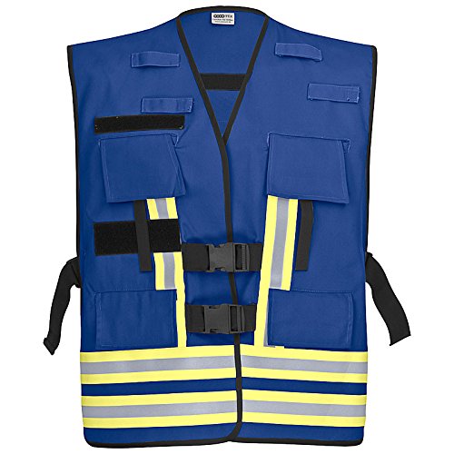 PACOTEX Funktionswesten zur Kennzeichnung von Einsatzpersonal wie z.B. Feuerwehr Warnweste Blau, Bla