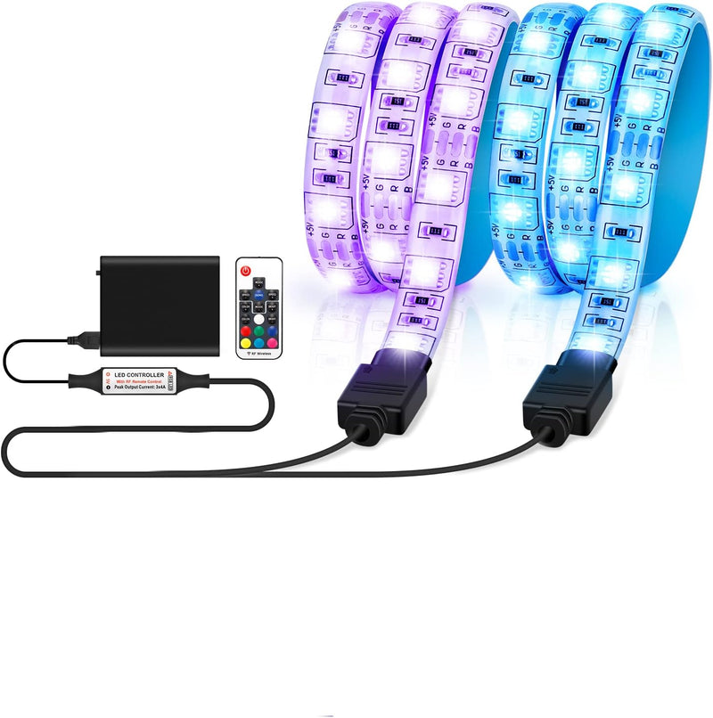 YUNYODA LED Lichtbänder für Elektroroller - Wasserdichtes faltbares Sicherheitsdekorationslicht für