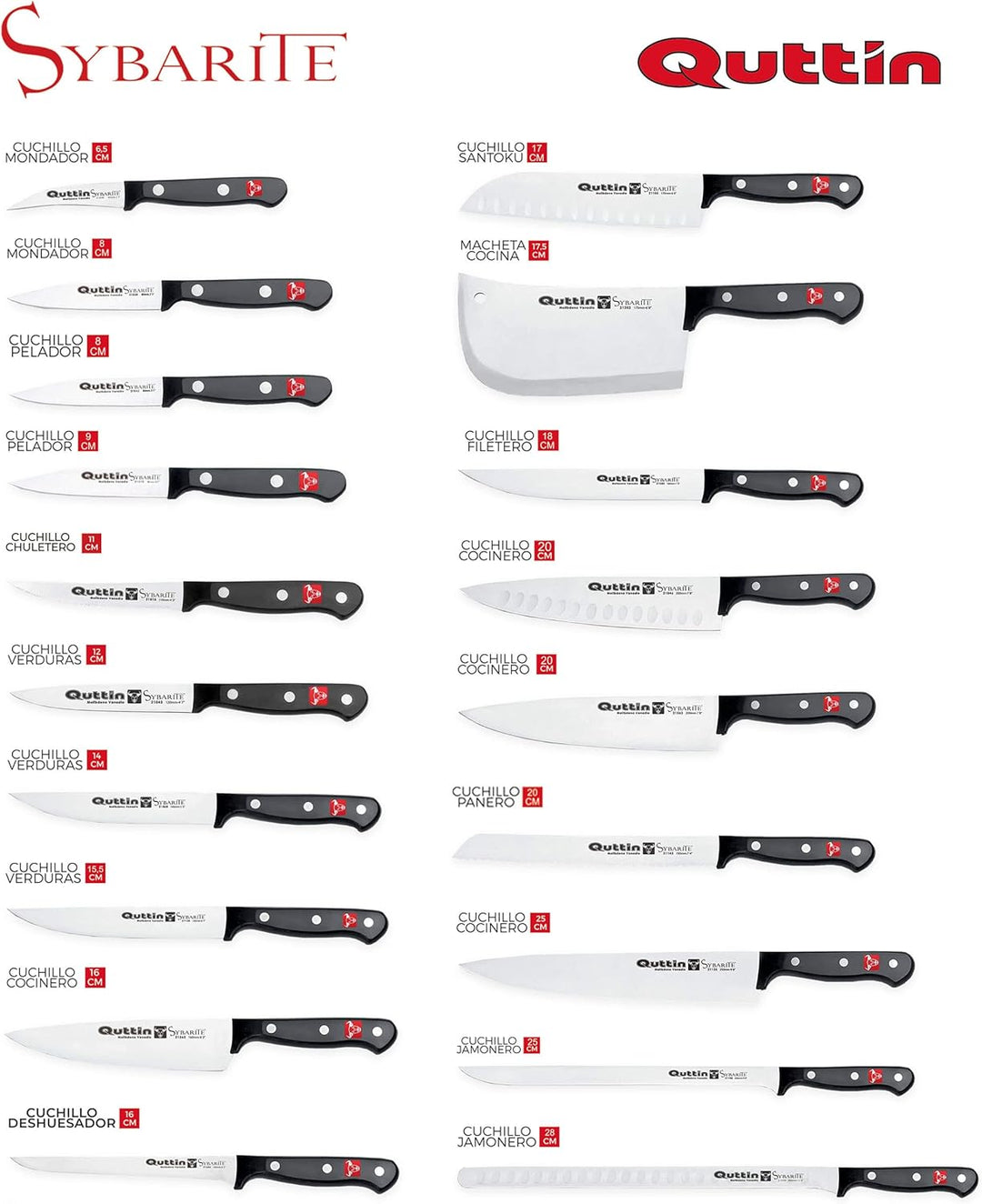 Quttin Classic Küchenbeil Set 17,5 cm