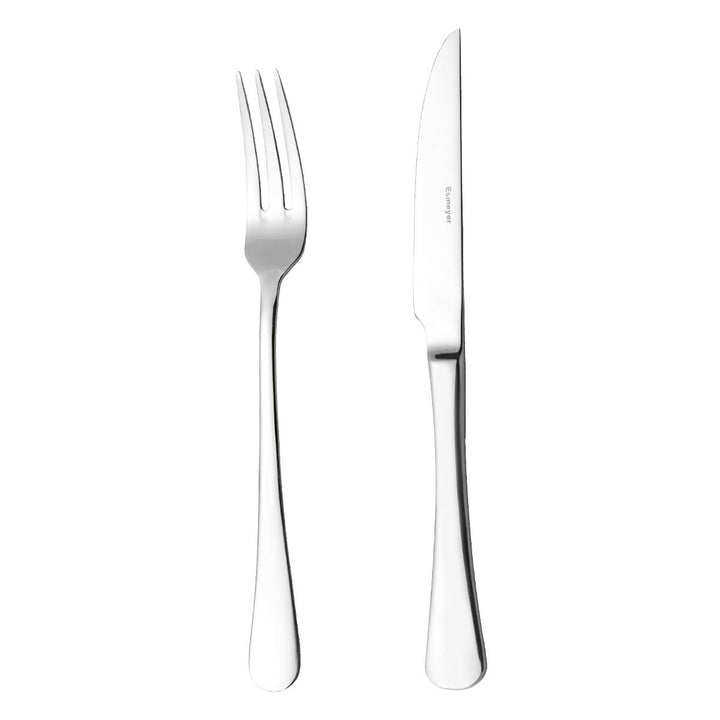 Esmeyer Steak-/PizzaBesteck-Set Sylvia 12-teilig, Edelstahl, Silber, 24.5 x 16.9 x 3.5 cm
