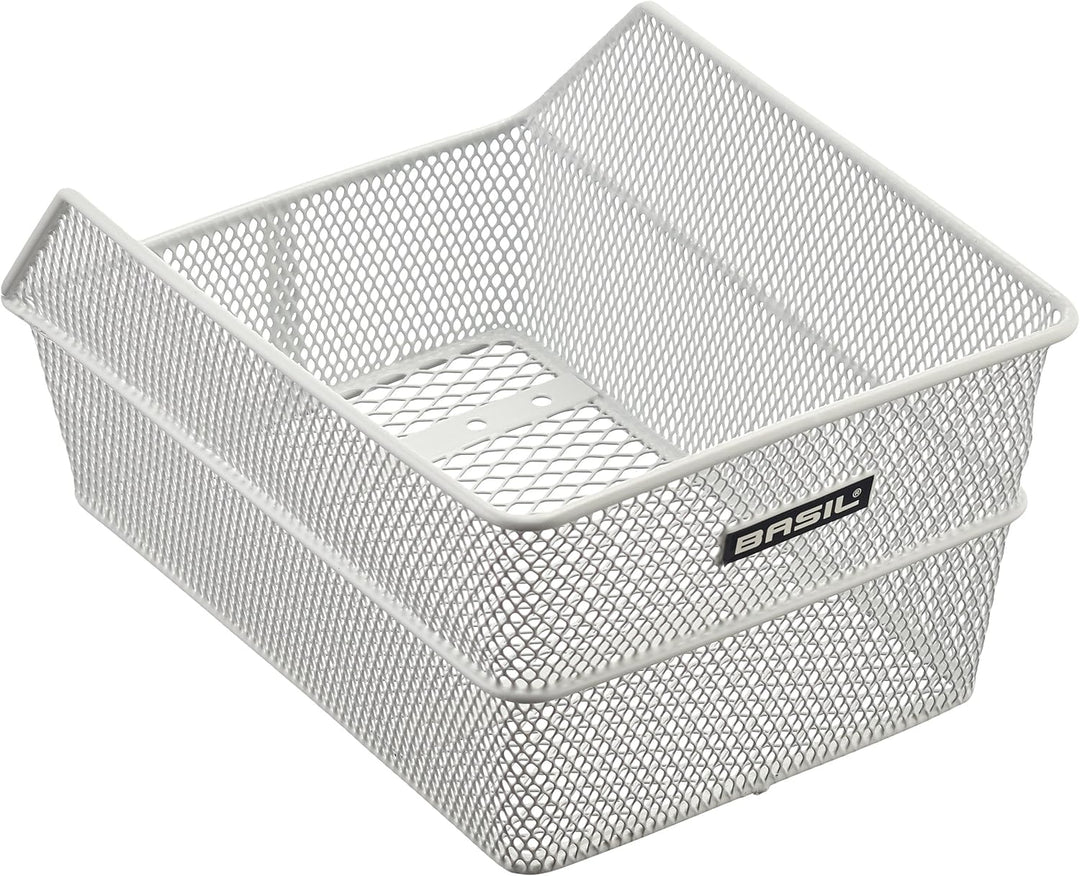 Basil Fahrradkorb Cento S, 36 cm x 26 cm x 18 cm Weiss Single, Weiss Single