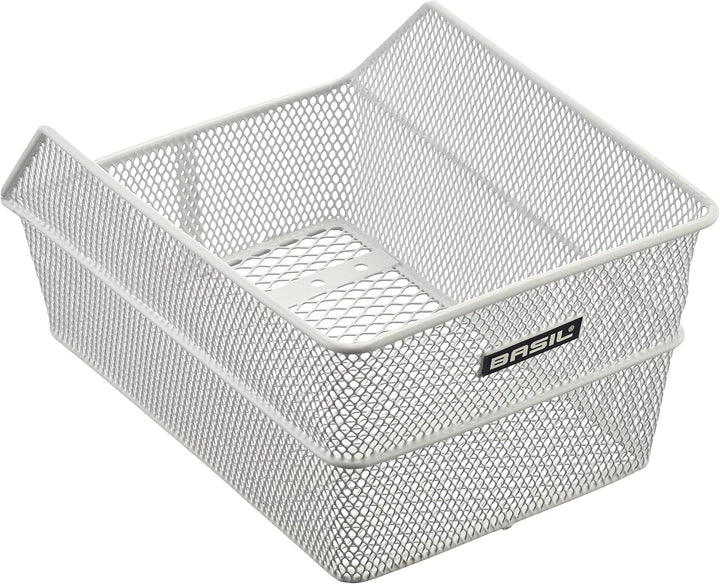 Basil Fahrradkorb Cento S, 36 cm x 26 cm x 18 cm Weiss Single, Weiss Single