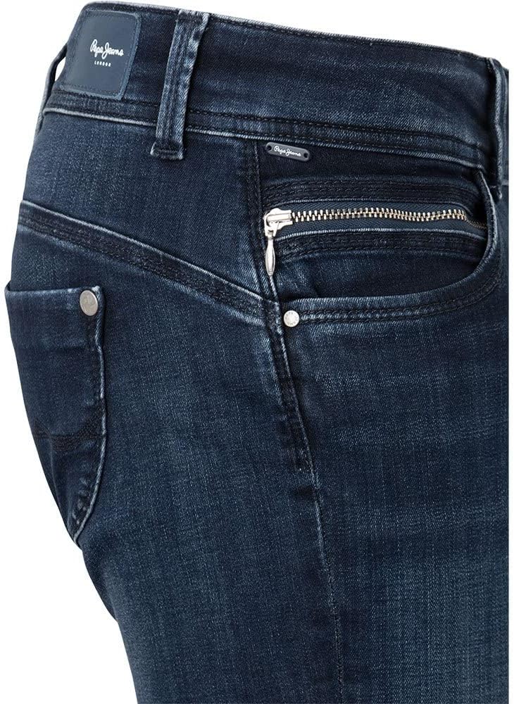 Pepe Jeans Damen Jeans New Brooke 24W / 34L Black (Denim-vw0), 24W / 34L Black (Denim-vw0)