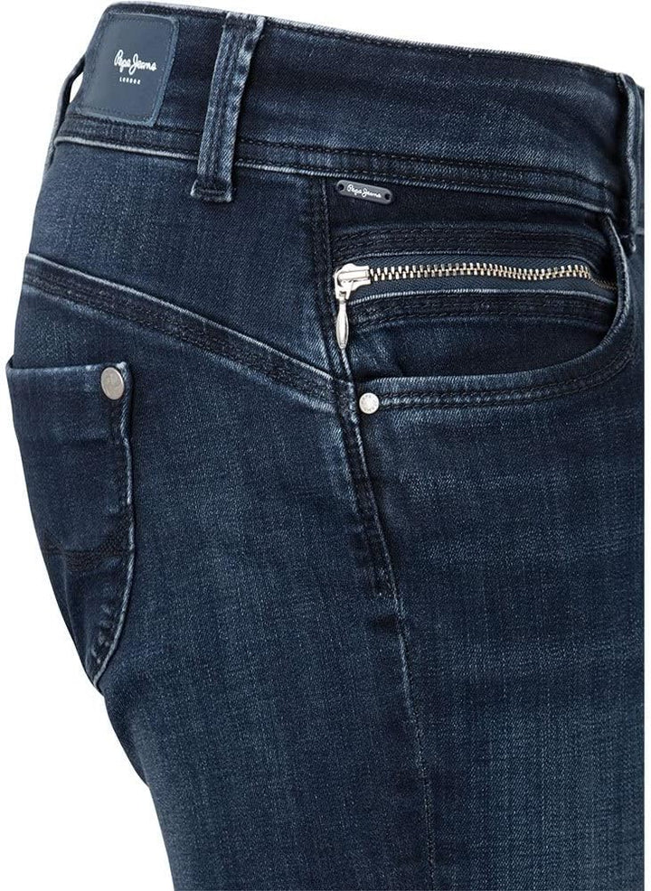 Pepe Jeans Damen Jeans New Brooke 24W / 34L Black (Denim-vw0), 24W / 34L Black (Denim-vw0)