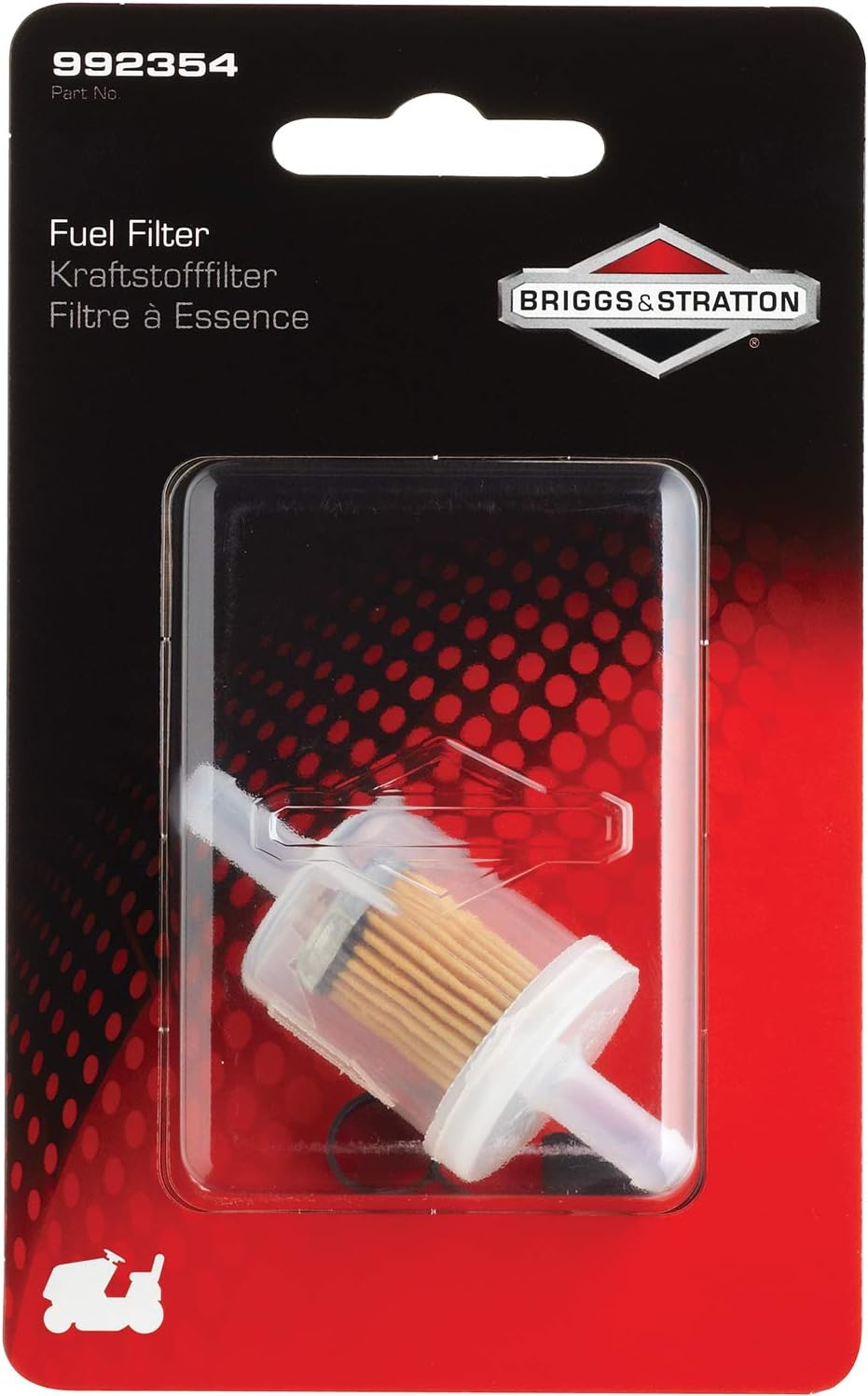Briggs and Stratton Genuine 492932S 2 1/4-inch Filter Oil & on 992354 Kraftstofffilter 691035, schwa