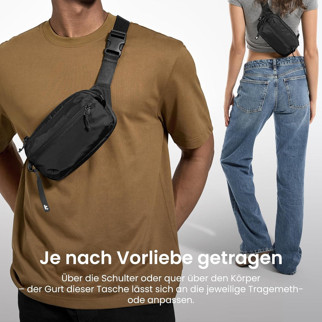 tomtoc 28L Reiserucksack, TSA-freundlicher Handgepäck Rucksack & tomtoc 1,5 Liter Sling Bag mit RFID