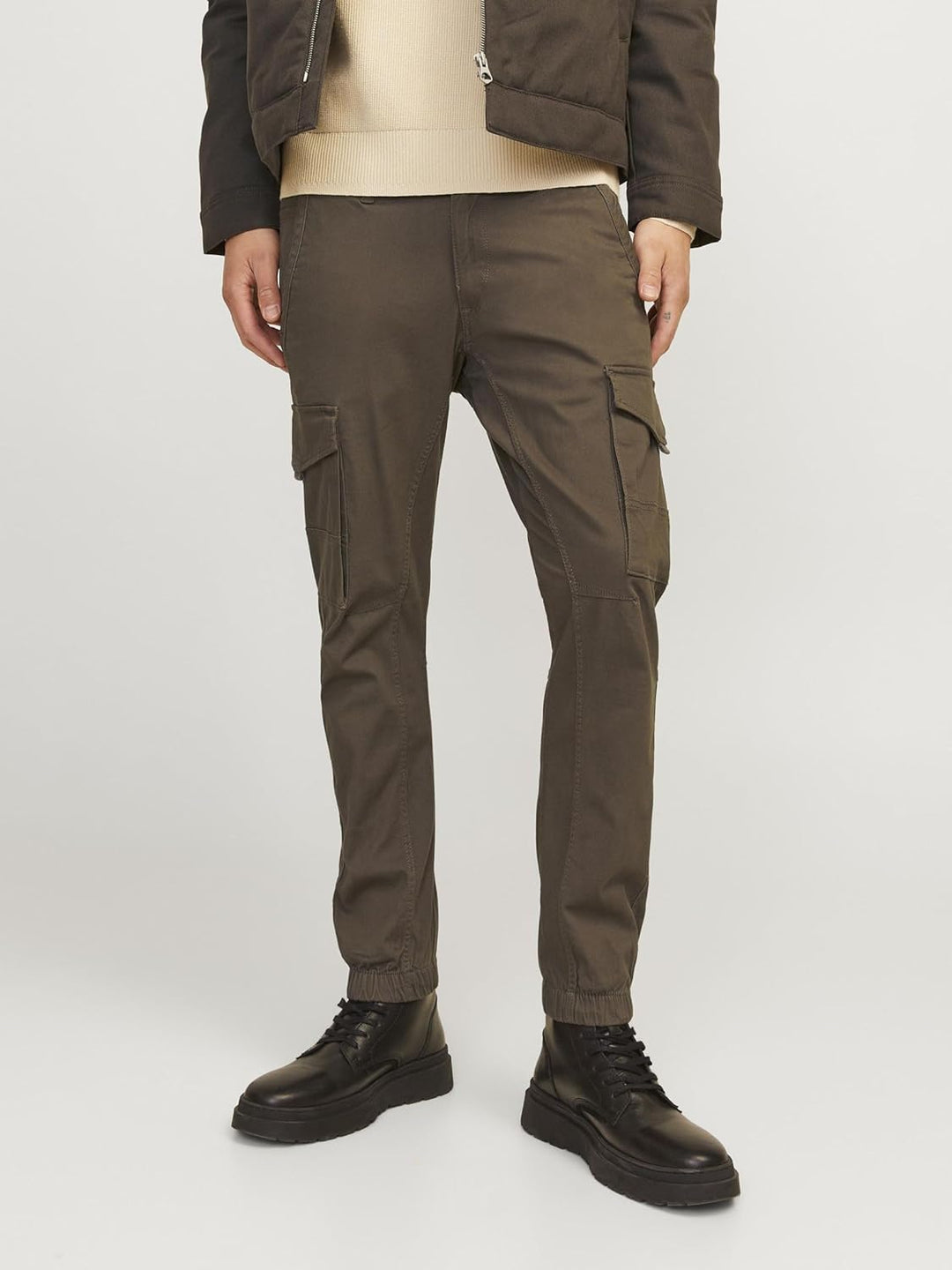 JACK & JONES Herren Jpstpaul Jjflake Cargo Noos Cargohose 27W / 30L Braun, 27W / 30L Braun