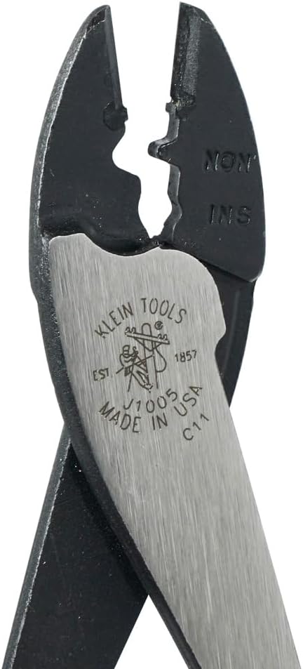 Klein Tools J1005 Journeyman Crimp-/Schneidewerkzeug, rot und schwarz, rot/schwarz, Grösse S