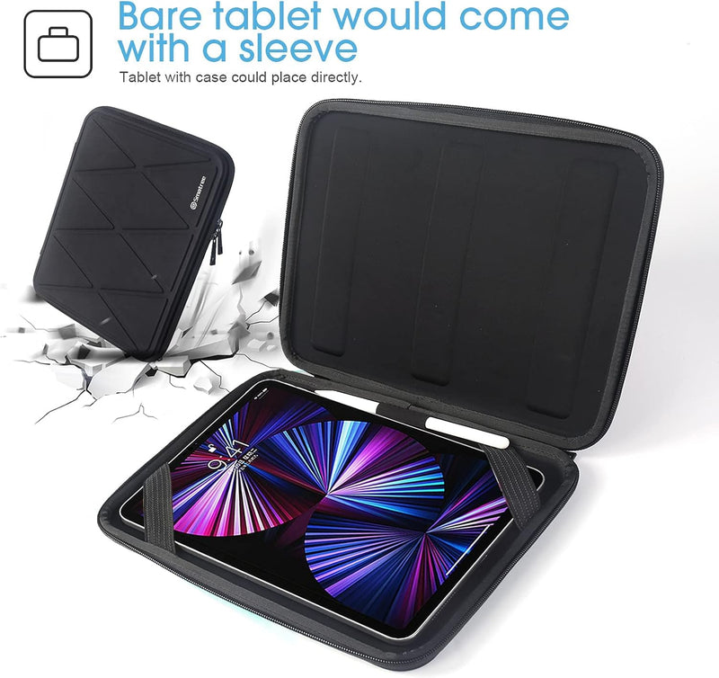 Smatree 11 Zoll Hartschalen für 2022 iPad Air 10,9 Zoll, Tablet Tragetasche Kompatibel mit iPad Pro