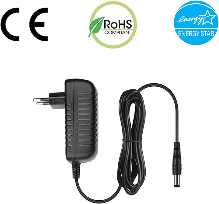 MyVolts 12V EU-Netzteil kompatibel mit Roberts iStream 3 Smart Radio - mit Verlängerungskabel und In