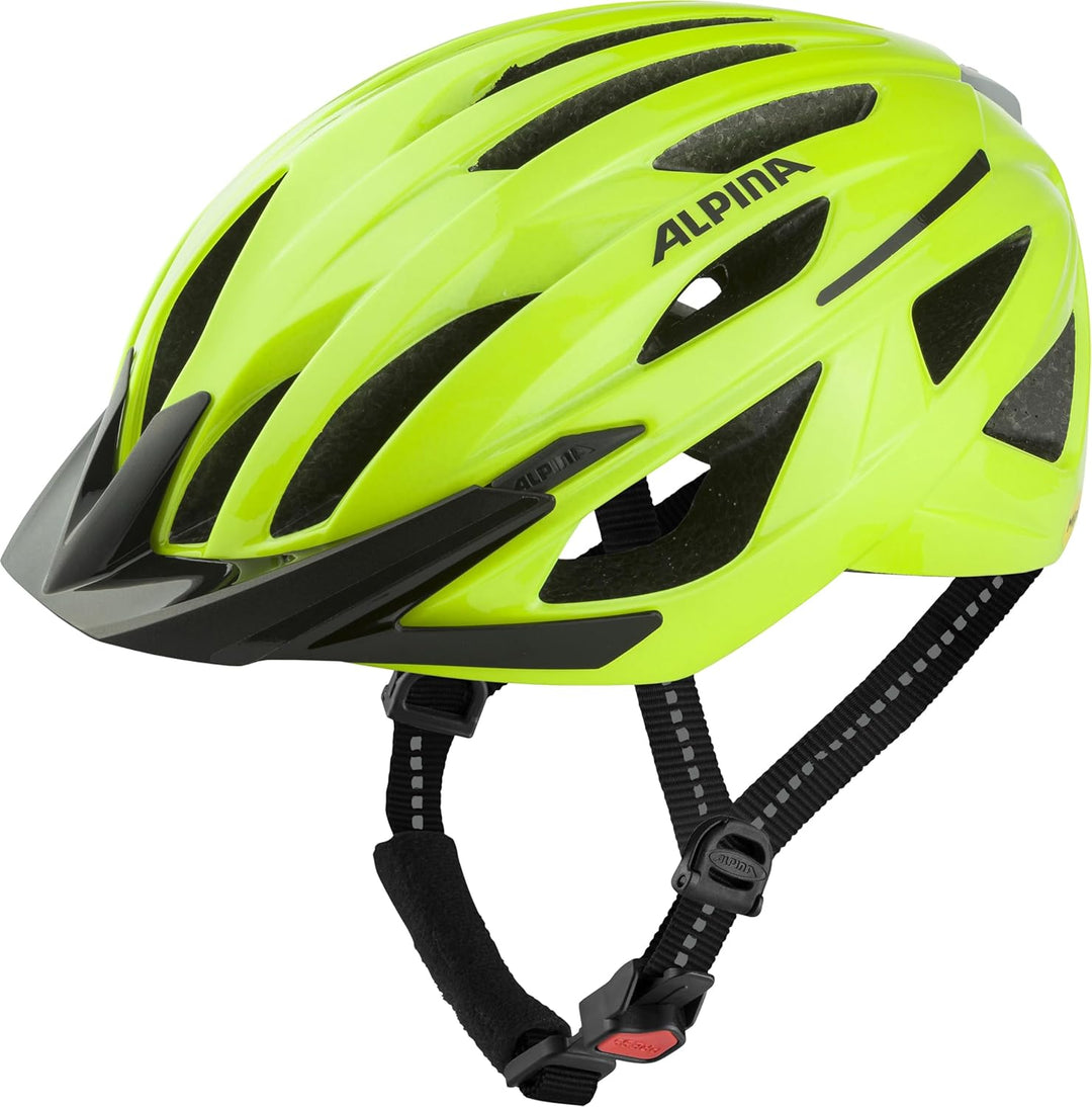 ALPINA Gent MIPS - Reflektierender, Optimal Sichtbarer & Sicherer MIPS Fahrradhelm mt Fliegennetz Fü