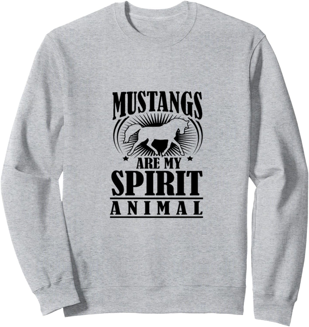 Great Mustang girl horse breed lover gift Sweatshirt