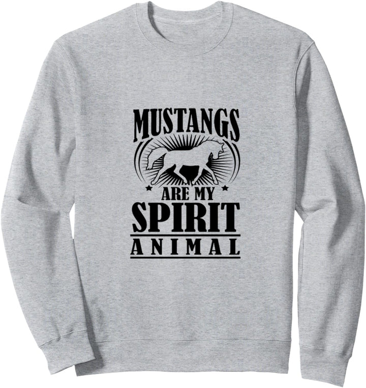 Great Mustang girl horse breed lover gift Sweatshirt