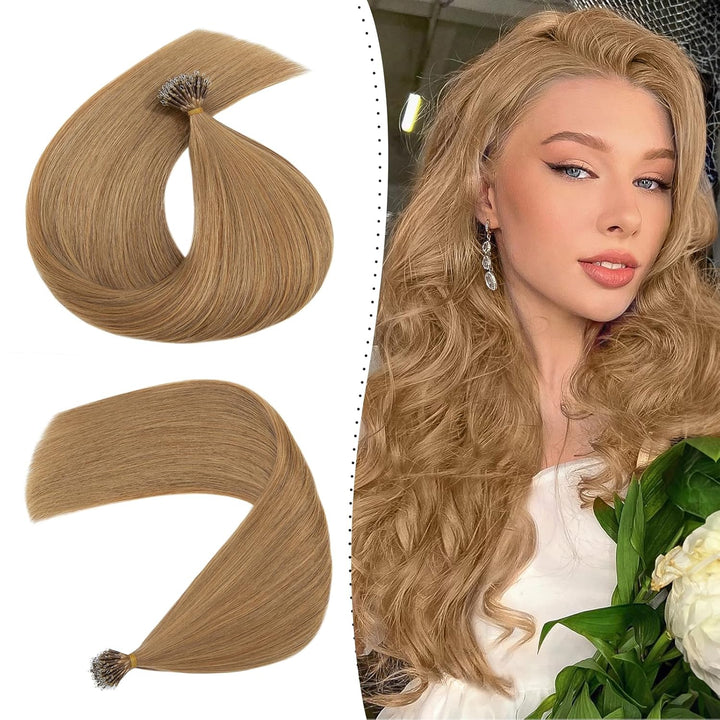 Nanoring Extensions Echthaar 1g Haarteile Echthaar Nano Haarverlängerung 7A Remy Hair Extensions 50