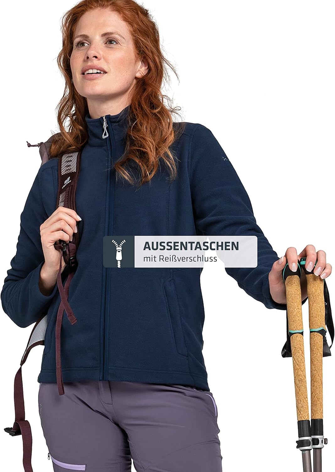 Schöffel Damen Fleece Jacket Leona3, leichte und wärmende Fleecejacke, schnell trocknende Outdoorjac