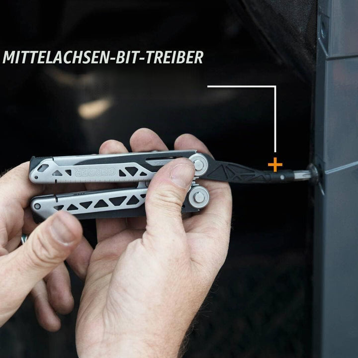 Gerber Multi-Tool mit 12 Funktionen, Dual Force, Inklusive Holster, Mit Einhandöffnung und Frame-Loc