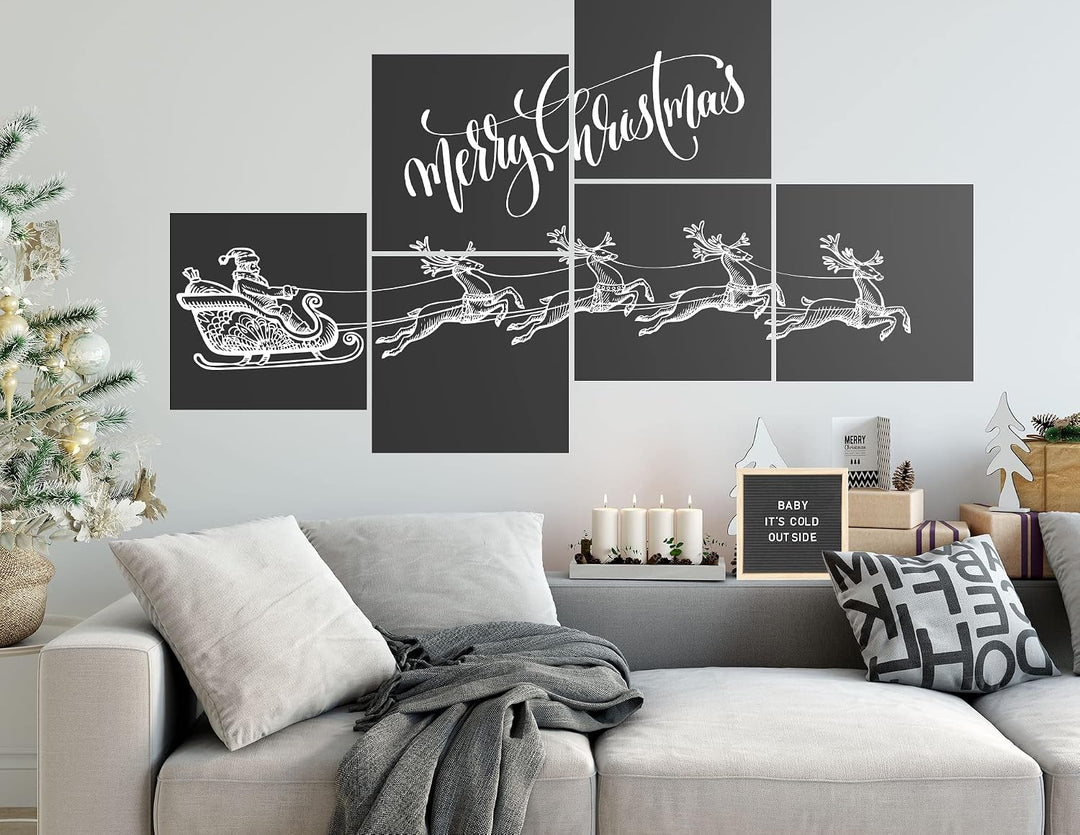 Securit Silhouette Kreidetafel"Kreidetafel XXL" inkl. doppelseitigem Klebeband, 6er Set - 40 x 40 cm