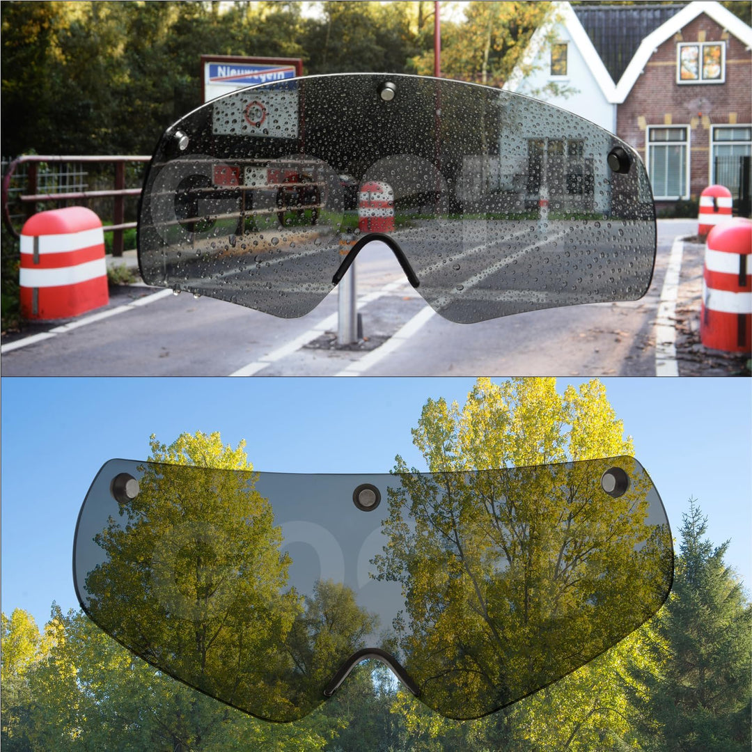 GOOFF Pilot S-Pedelec Helm - Schutz für schnelle E-Bike Fahrten – Fahrradhelm mit Visier und Licht –