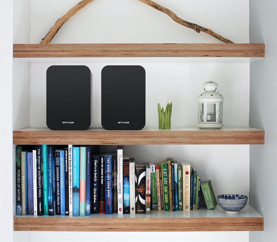 Muse M-620 BT Bluetooth-Lautsprecher mit Radio, in hochwertigem Holzgehäuse (PLL-Tuner, NFC, USB) sc