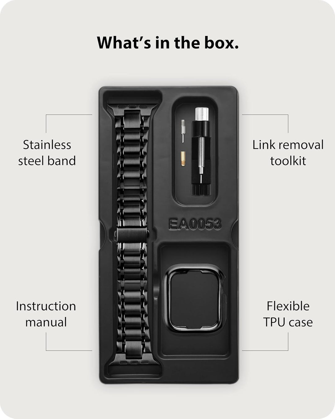 Fullmosa Kompatibel mit Apple Watch Armband 45mm 44mm 42mm Series 9 8 7 6 Series SE 5 4 3 2 1, Edels